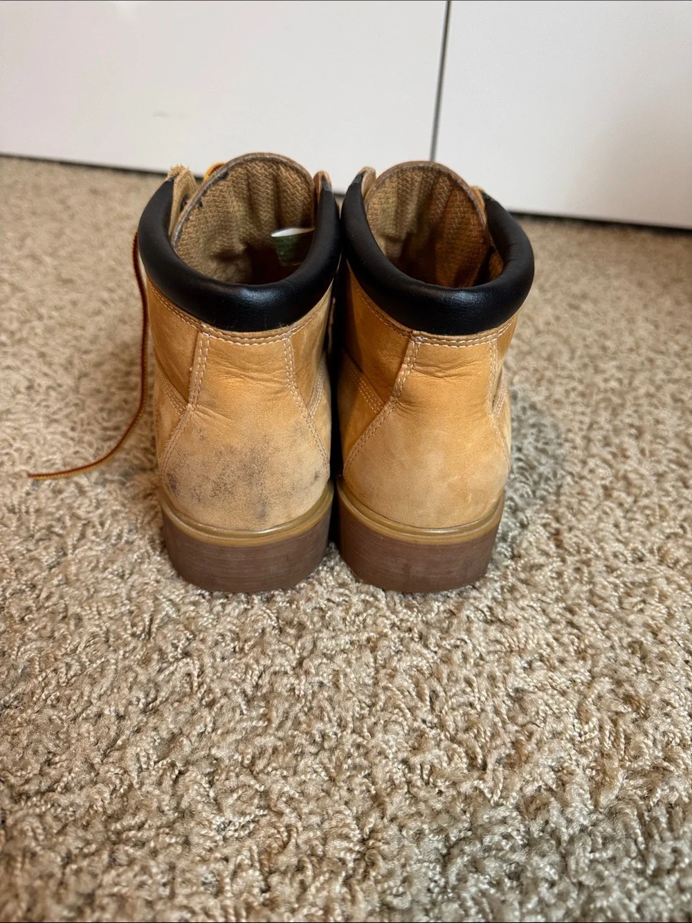 Timberland Wheat Leather Men's Lace-Up Work Boots